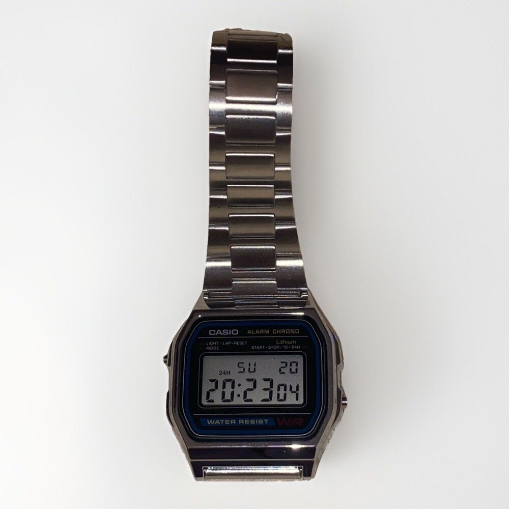 Rare Vintage Casio A158W Men’s Digital Sports Watch Module 593 JDM 1980s